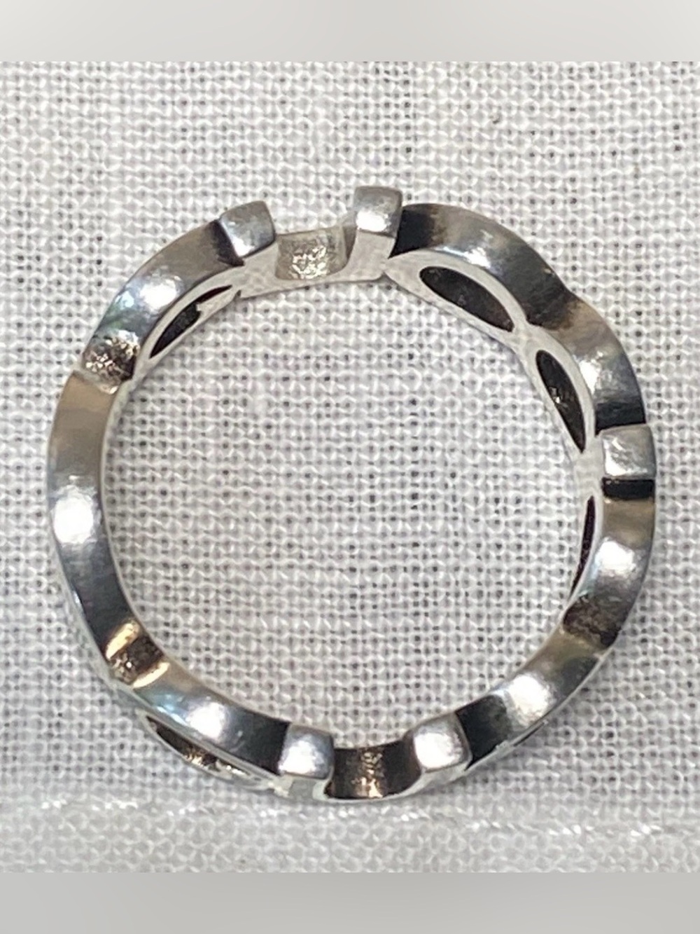 Gucci Interlocking Sterling Silver Green Enamel 9mm Ring It Sz 19 US 8.75  $360 - Picture 13 of 13